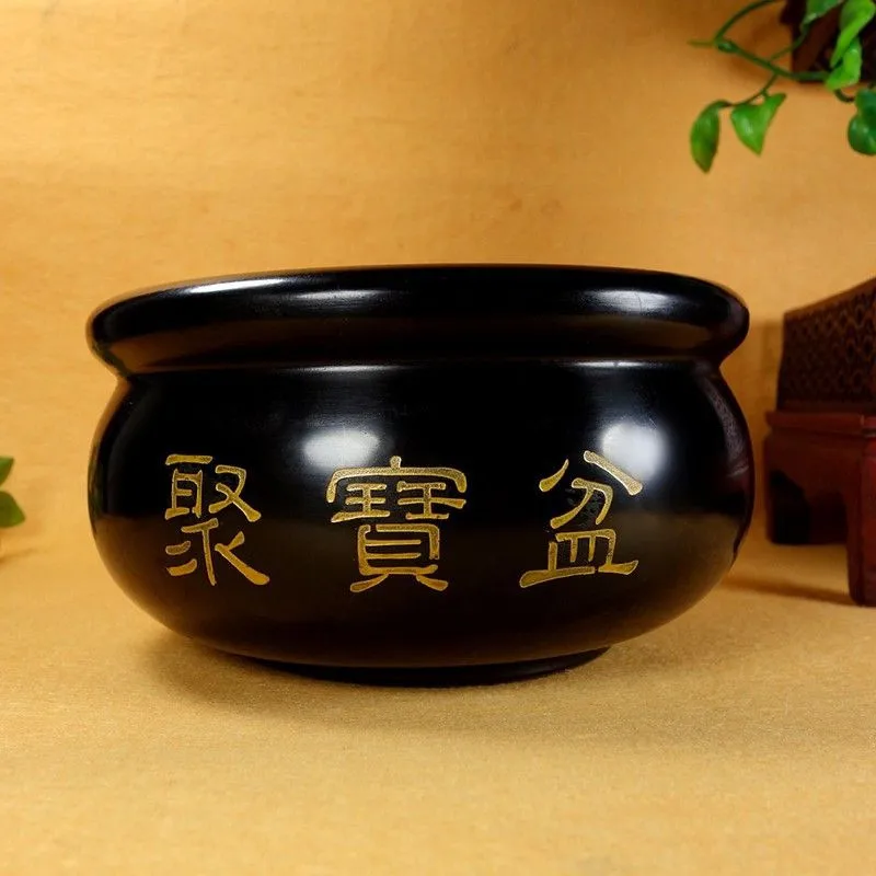 

10cm Natural crystal obsidian treasure basin, decorative home decoration