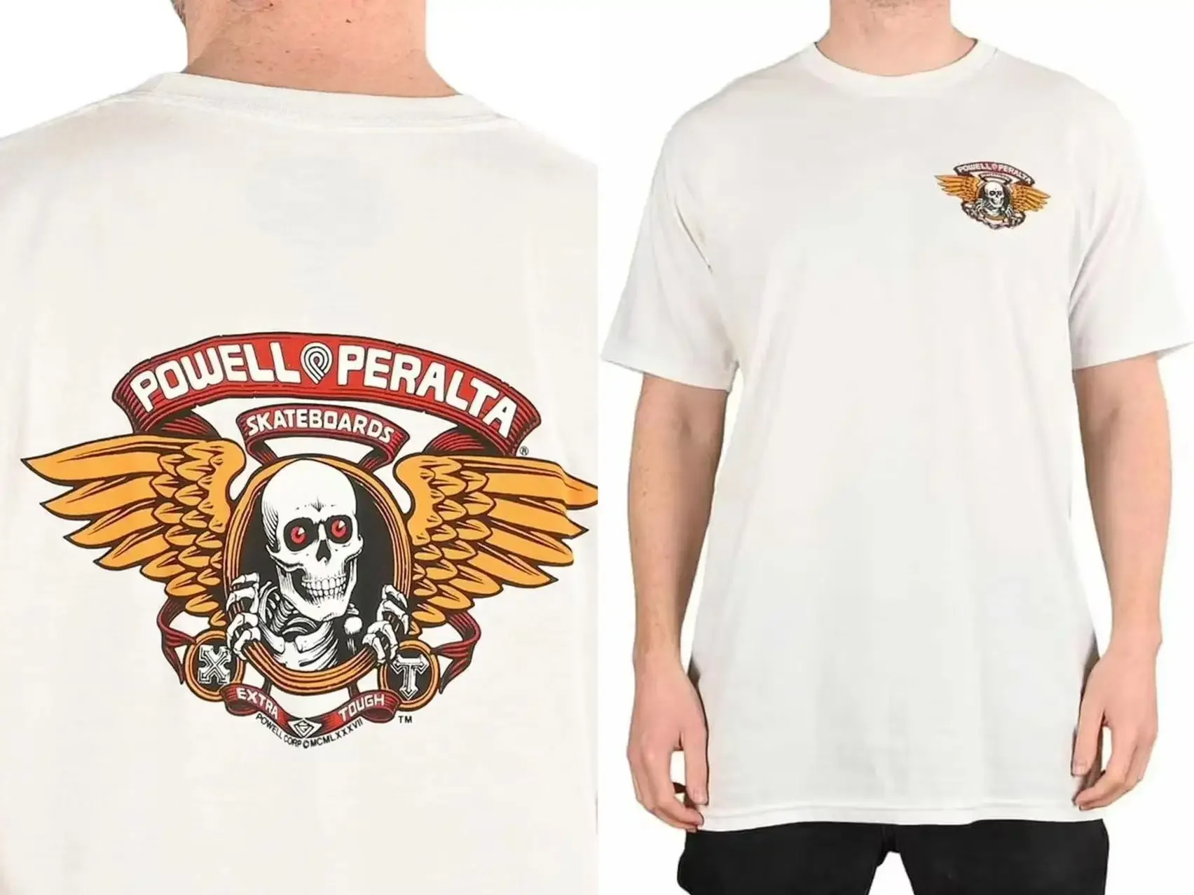 Skateboard T Shirt Powell Peralta Winged Ripper T-Shirt Men Women Oversized Short Sleeves Streetwear Harajuku Men's Clothing Tee