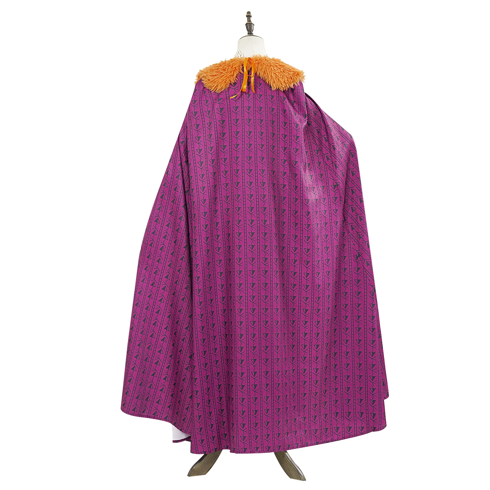 Women Moana Cosplay Costume Villain Matangi Dress Cloak Purple Suit Halloween Outfits Fur Collar Belt Full Set view 4