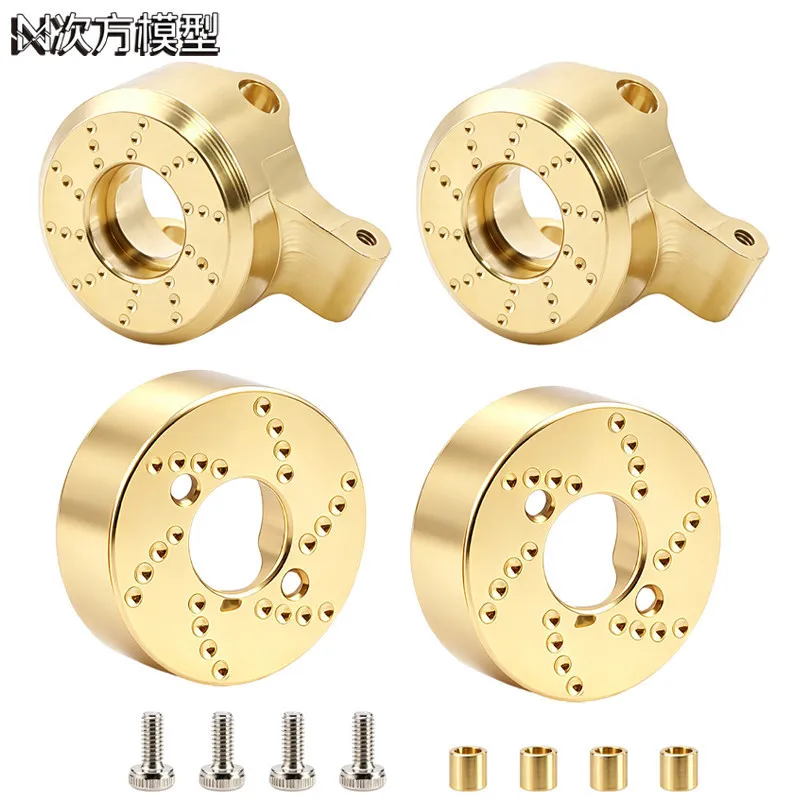 Brass Front Rear Axle Counterweight For 1/10 Axial SCX10 RC Car Ford Bronco Wrangler K10 Upgrade Parts