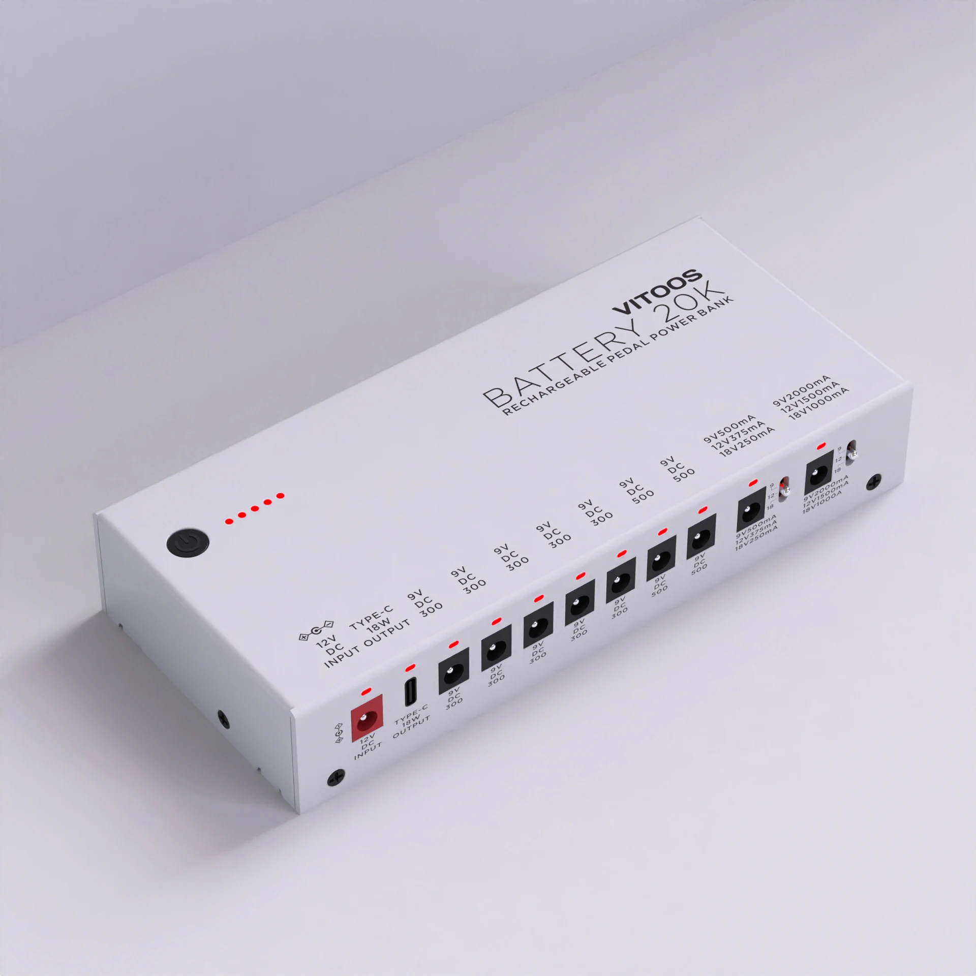 VITOOS BATTERY 20K Lithium battery effect pedal power supply
