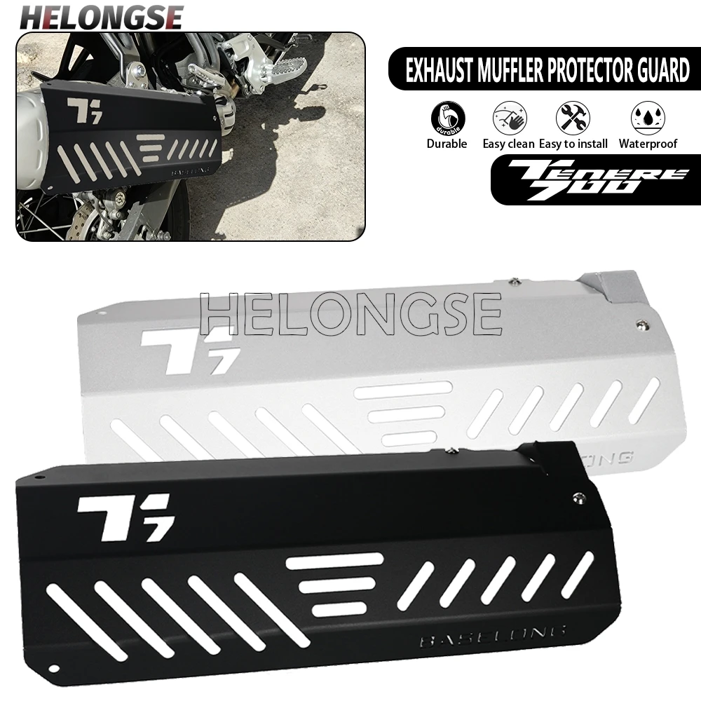 For YAMAHA Tenere 700 Exhaust Pipe Heat Shield Cover Tenere 700 Rally World Raid XTZ07 XTZ700 T7 Exhaust Muffler Protector Guard