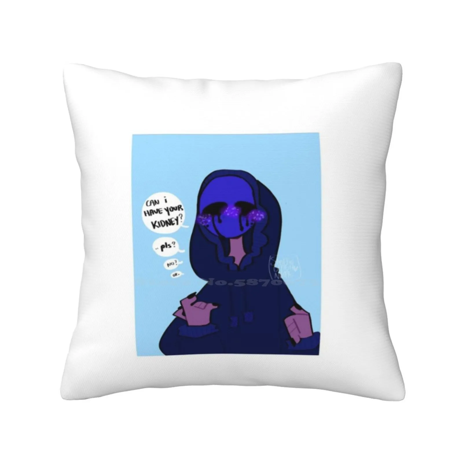 Can He Have Your Kidney ? Home Sofa Car Cushion Cover Pillowcase Eyeless Jack Creepypasta Ej