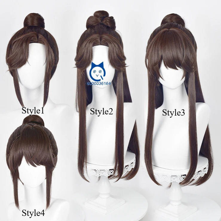 Ashes of The Kingdom Game Guangling Wang Hot Cosplay 4 Styles Chinoiserie Wig Heat Resistant Synthetic Hair for Comic Con Party