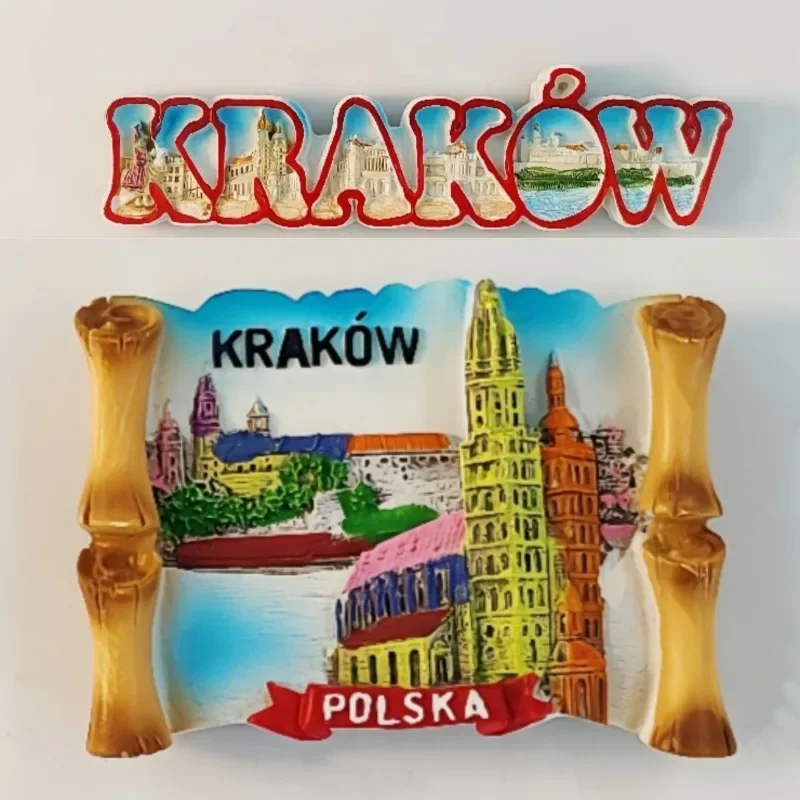 Poland Souvenirs Warsaw Bydgoszcz Fridge Magnets Wedding Gifts Home Decor Krakow Fridge Stickers