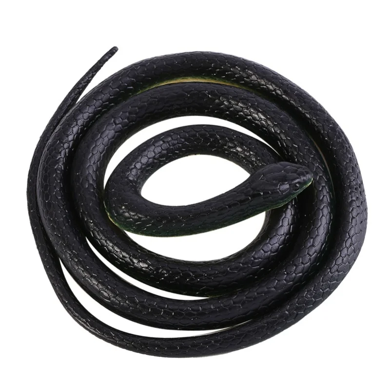 1Pc 130cm Long Realistic Soft Rubber Snake Garden Props Funny Joke Prank Toy Gift Hot