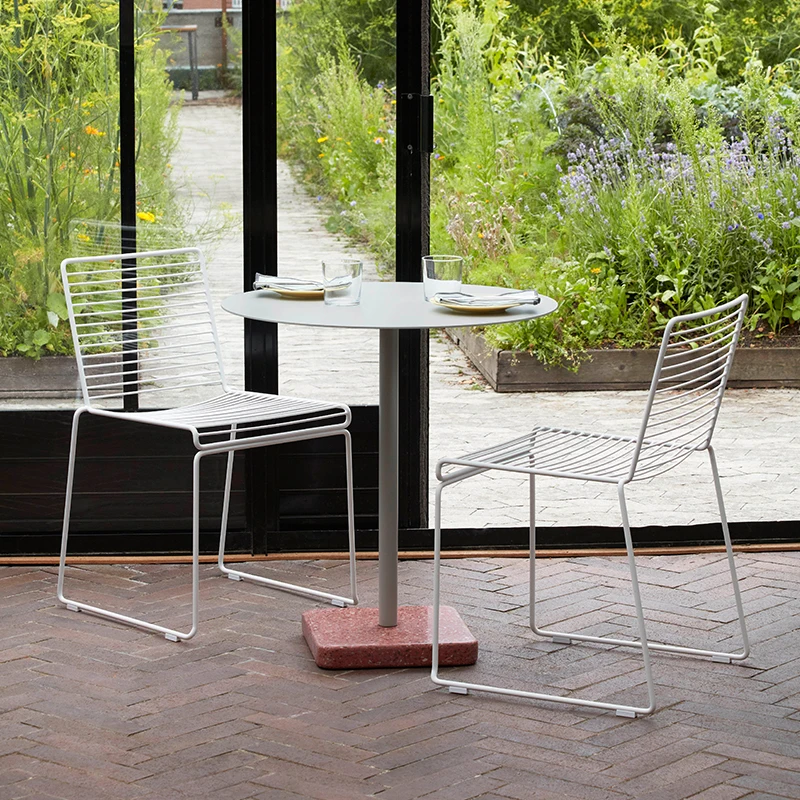 

Balcony small tables and chairs three-piece combination cafe outdoor tables and chairs Internet celebrities balcony leisure