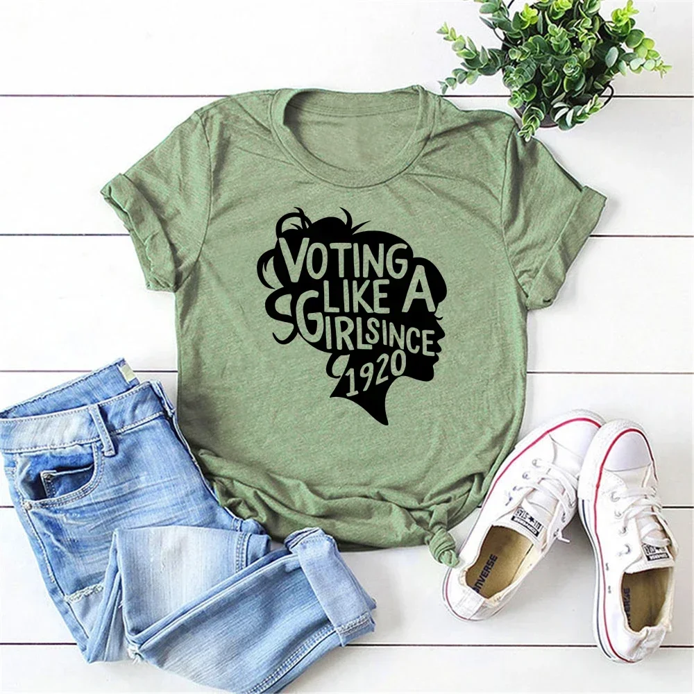 Voting Like a Girl since 1920 T-shirt 100th Anniversary of the 19th Amendment Shirt Women's Election Vote Rights Equality tshirt