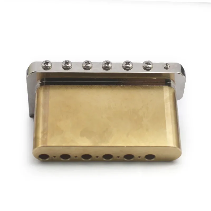 PRS Style Precision CNC Machined Tremolo Bridge 52.5mm Full Solid Brass 6-Screws Electric Guitar Tremolo Bridge