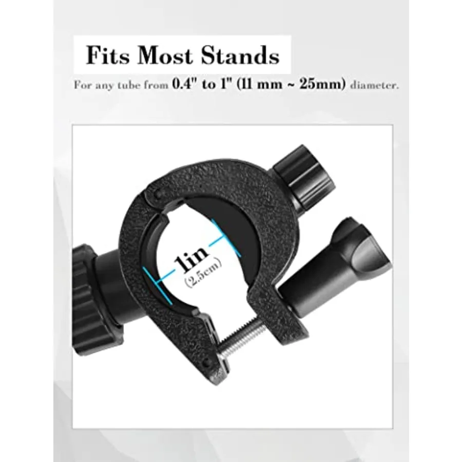 Mr.Power Mic Stand Phone Tablet Holder se encaixa em dispositivos do tamanho da tela de 4,7 a 11 polegadas, perfeito para vídeo Rrding Performance Inst