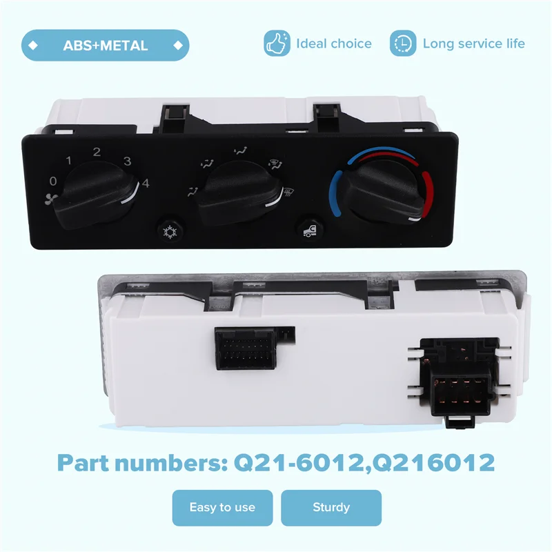 

A02Q-HVAC Control Panel For Peterbilt 384 Q21-6012 HVAC Control Panel For Peterbilt AC Air Conditioning Control Switch