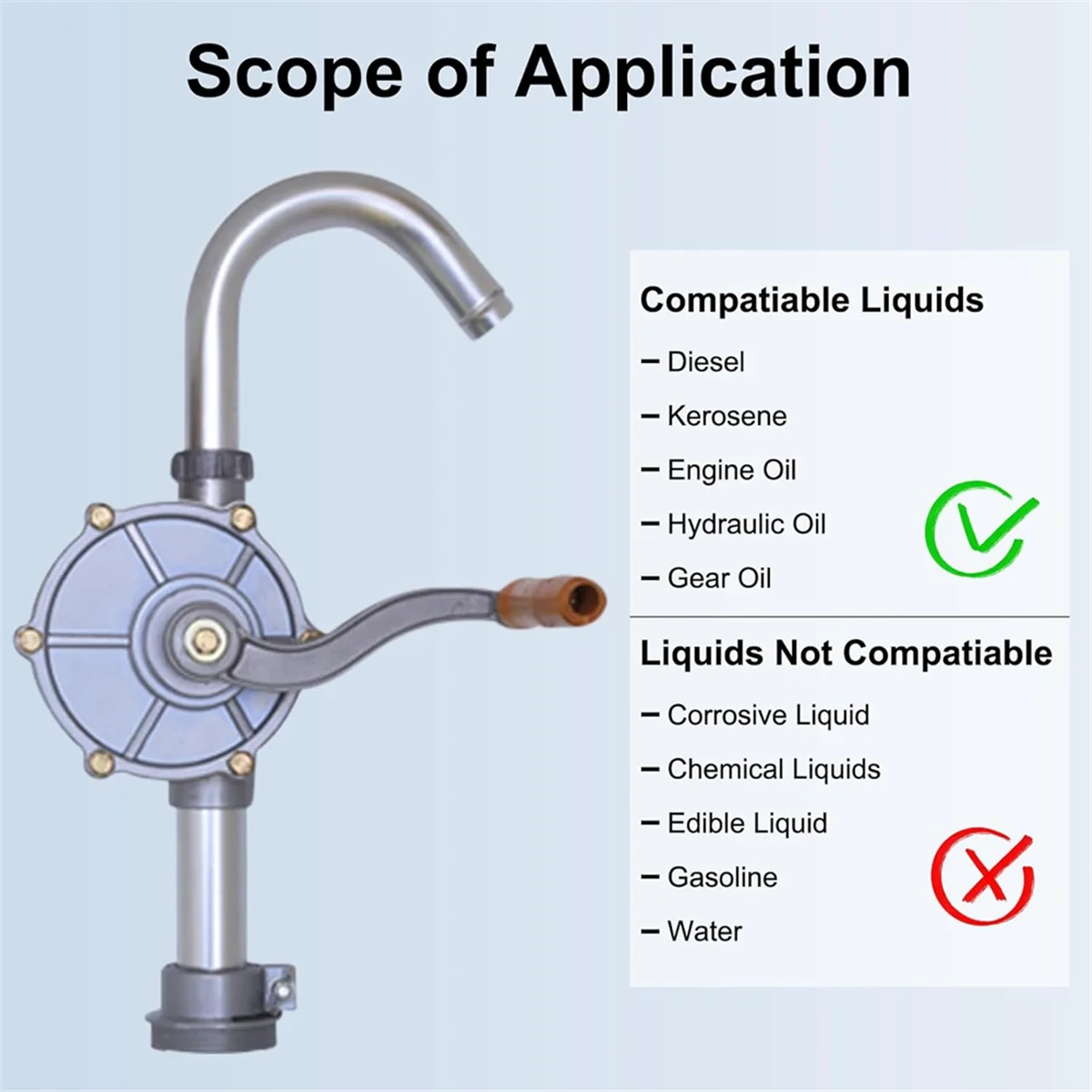 Новый барабанный насос емкостью 15–55 галлонов, модернизированный полностью алюминиевый бочкообразный насос для перекачки масла, ручные топливные насосы для дизельного топлива, гидравлическая жидкость