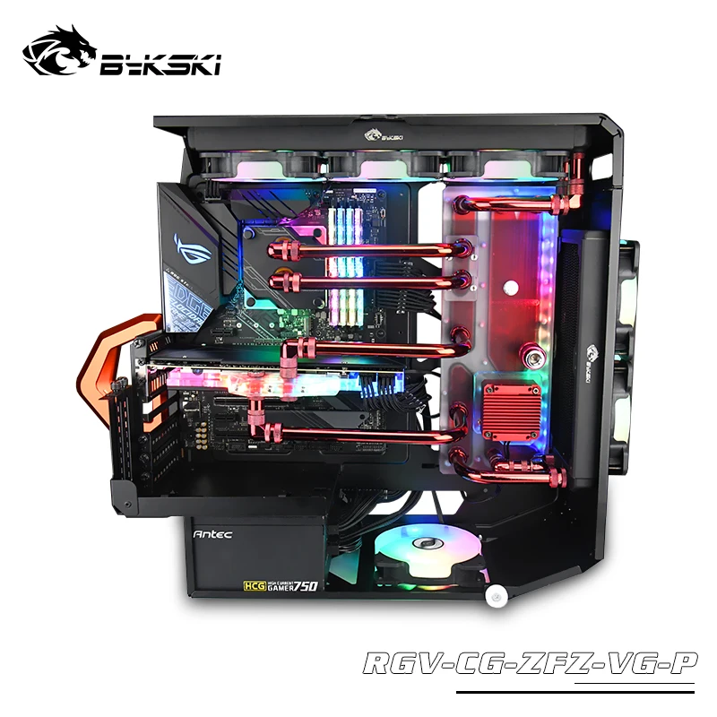 BYKSKI Acrylic Board Water for COUGAR CONQUER2 Case/Kit Channel Solution Support A-RGB/RGB Water Cooling RGV-CG-ZFZ-VG-P