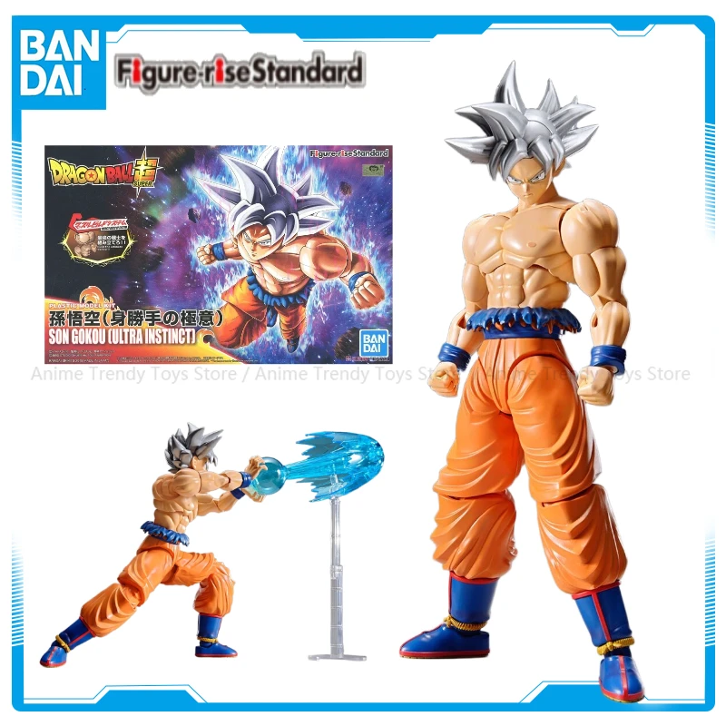 

Original BANDAI Figure-rise Dragon Ball Super Ultra Instinct Silver Hair Son Goku Assembly Model Anime Action Figures WY