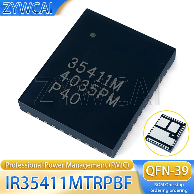 IR35411MTRPBF code 35411M QFN39 professional power management integrated circuit (PMIC)