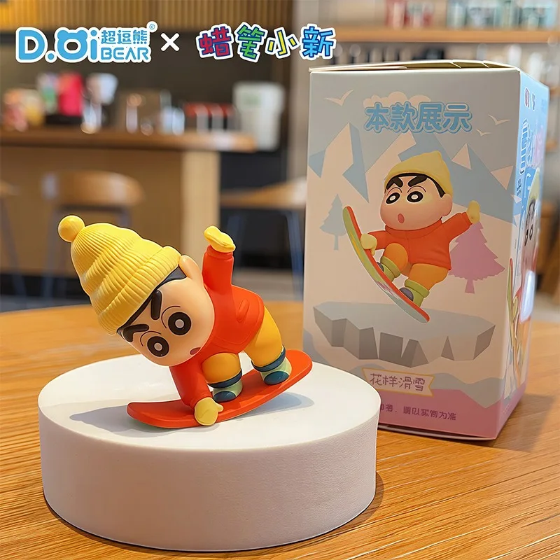 Kawaii Crayon Shin-chan Romantic Figure Blind Box Cute Shin-chan Ornament Anime Tide Play Peripheral Car Desktop Decoration