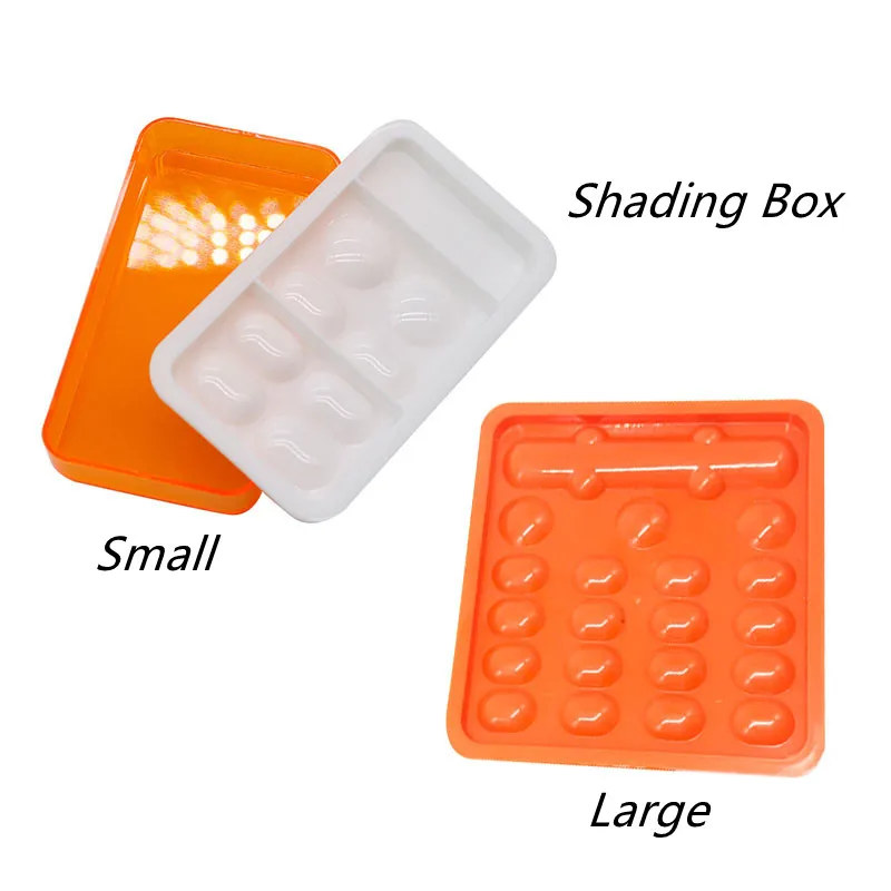 1Pcs Dental Synthctic Acrylic Resin Shading Box With Cover Teeth Storage Box Placement Mixed Board Color Toning Dental Material