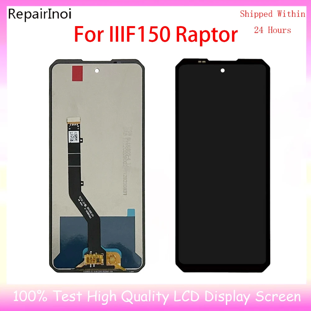 100% Tested LCD Display For IIIF150 Raptor R2022 H2022 B2021 LCD Display Touch Screen Sensor Panel Assembly Replacement Part