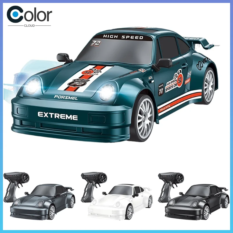 

New 1:24 High-Speed Four-Wheel Drive Remote Control Car 2.4g Simulated Drifting Race Car With Lights Children Toy Model