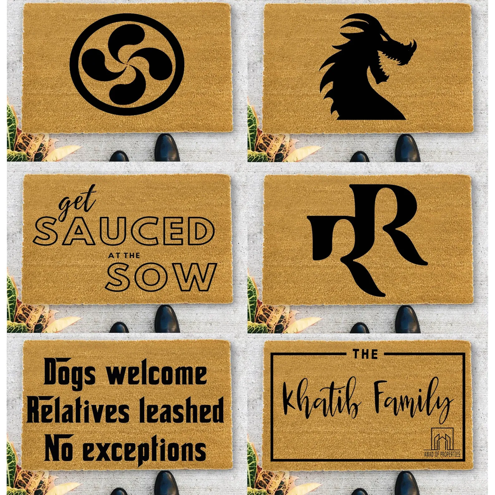 Tapis de bienvenue personnalis - Home Textiles Logo avis et prix