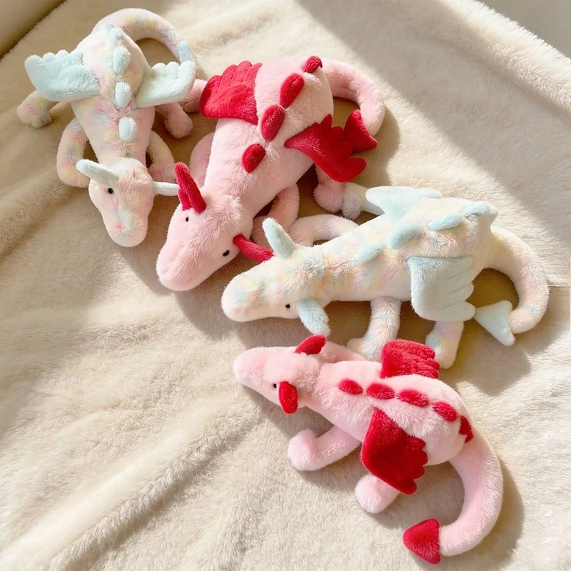 

55cm Gift Matcha Dragon And Purple Dragon Keychain Plush Toy Cute And Soothing Companion Plush Toy Holiday Gifts