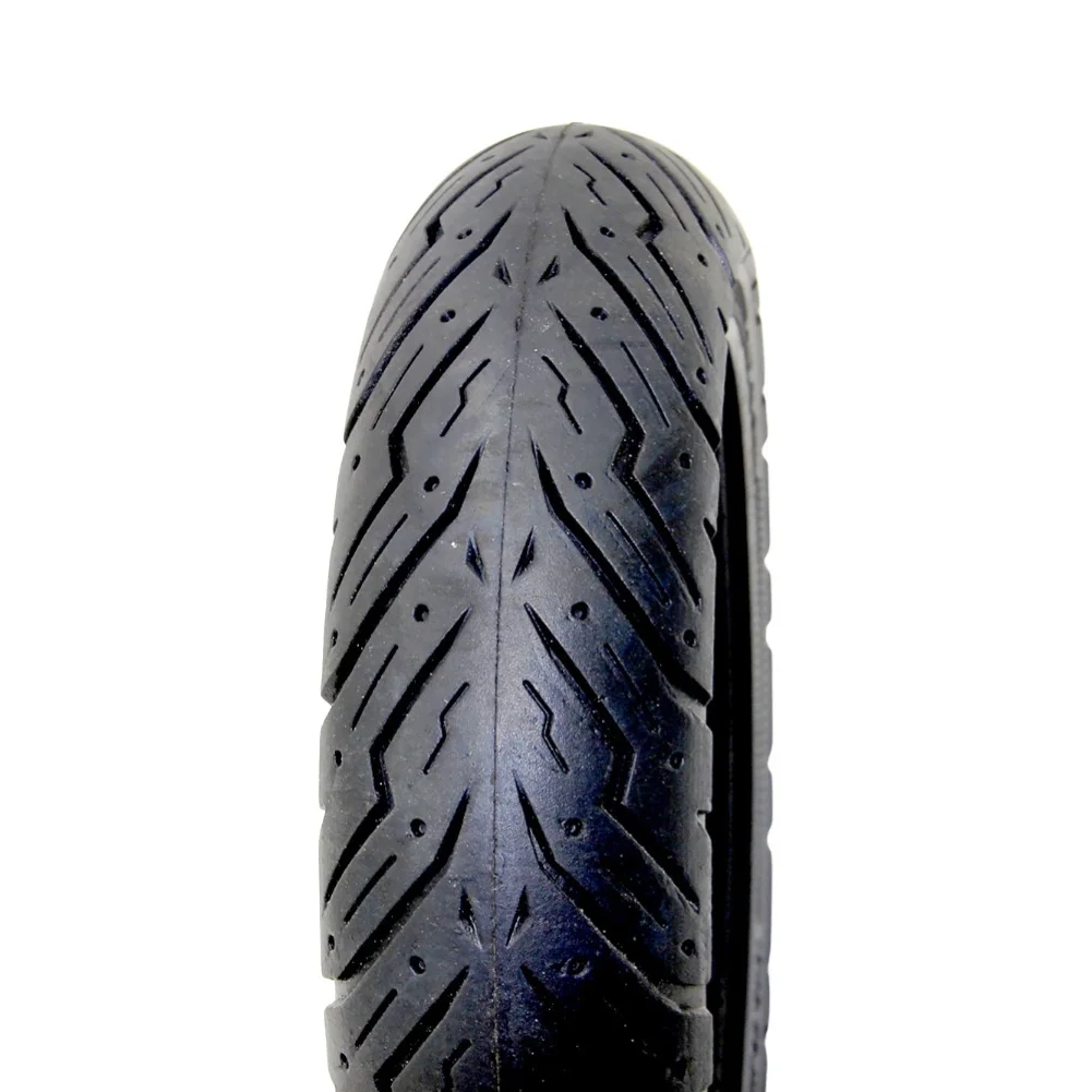 Black Solid Rubber Scooter Tire 10x2.50 - 23.4 cm Outer Diameter Shock Absorbing Tire for Smooth and Quiet Operation