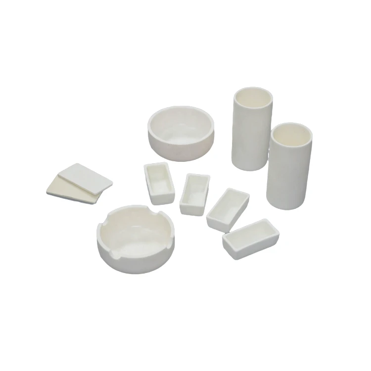 2022 Shanghai hot sale High temperature alumina porcelain crucible / lab porcelain crucible with lid 100 ml