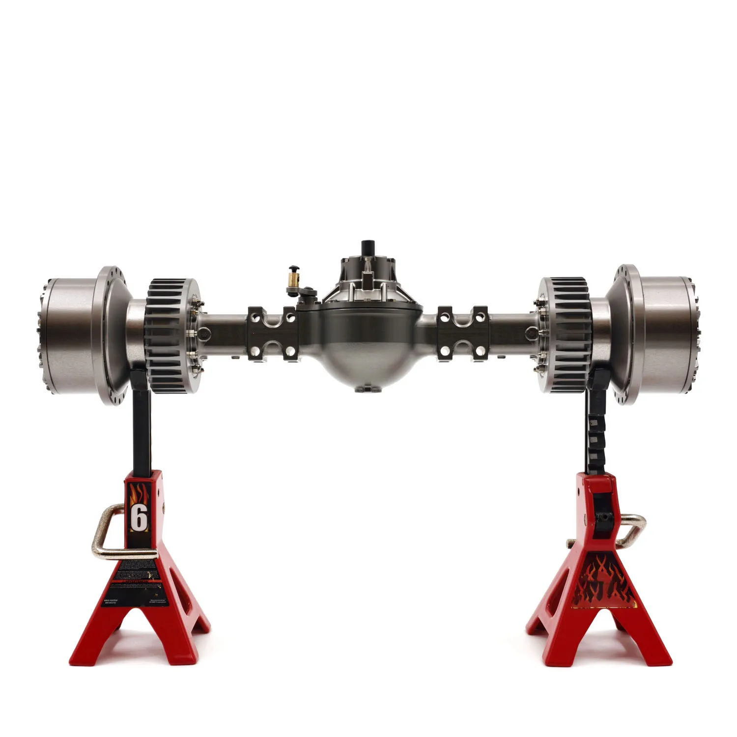 1/14 Velocità laterale in metallo Assale posteriore Assale anteriori per caricatore idraulico RC JDM-198 ZW370 JDM-88 JDM-166 E450C Camion articolato