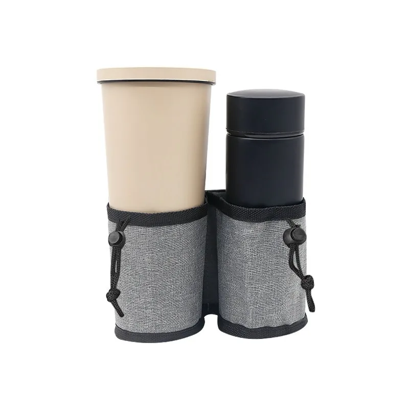 

Multifunctional storage trolley case, hands-free milk tea water cup cover