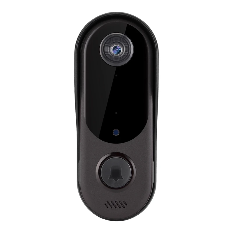 Smart Home Security Doorbell Camera Wifi Video 2Way Audio Door Bell Wireless Wifi Doorbell Black For Home/Office