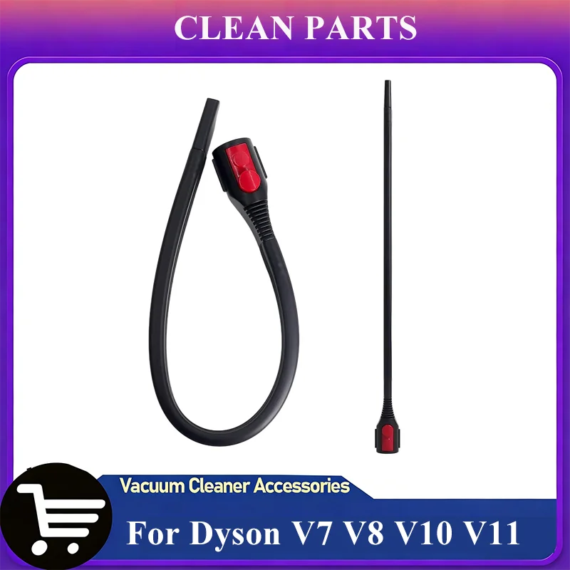Flexibler flacher Saugdüsenkopf für Dyson V7 V8 V10 V11 V12 V15 Staubsauger, Milbenentfernung, starke Saugkraft, Ersatzteil