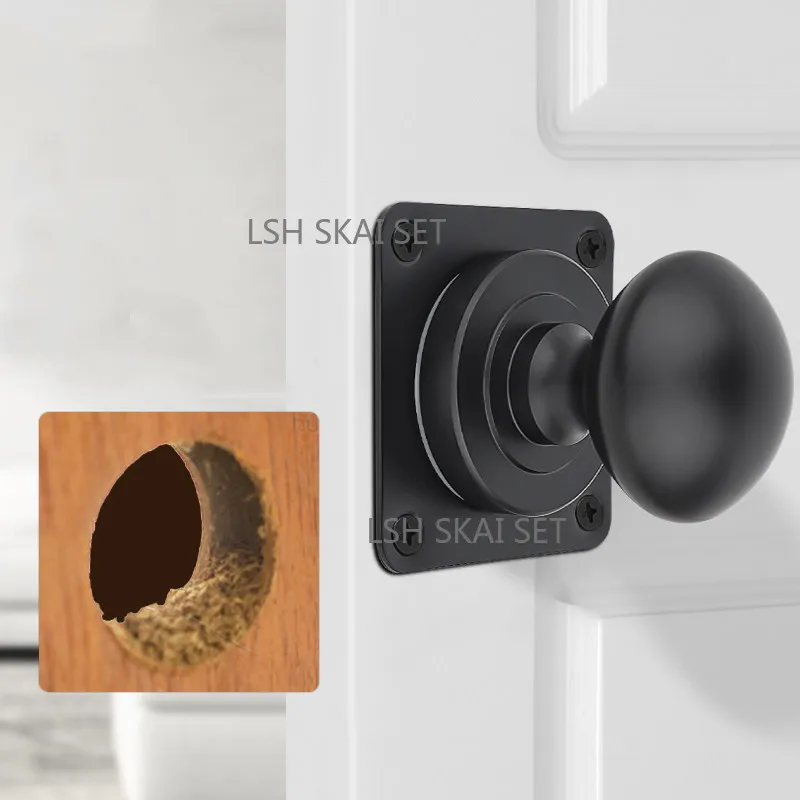 

1PC Spherical Single-sided Door Handle Solid Aluminum Alloy Door Knobs Furniture Hardware Handles for Old Door Renovation
