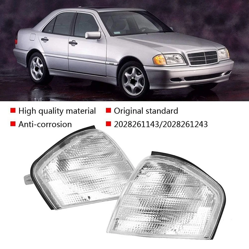 

L39A-для Mercedes Benz C Class W202 1994-2000 пар угловых фонарей указатели поворота 2028261143 2028261243