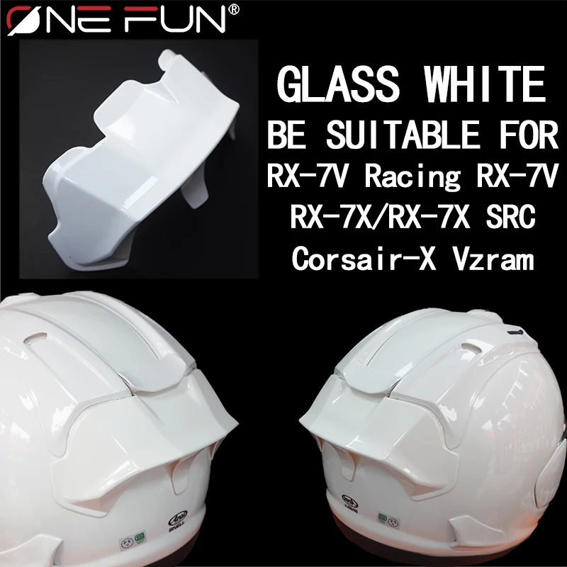 خوذة دراجة نارية لـ ARAI RX7X/RX7-V/SRC Racing VZ RAM خوذة سبويلر ملحقات ألياف الكربون الجناح الخلفي لمسار السباق