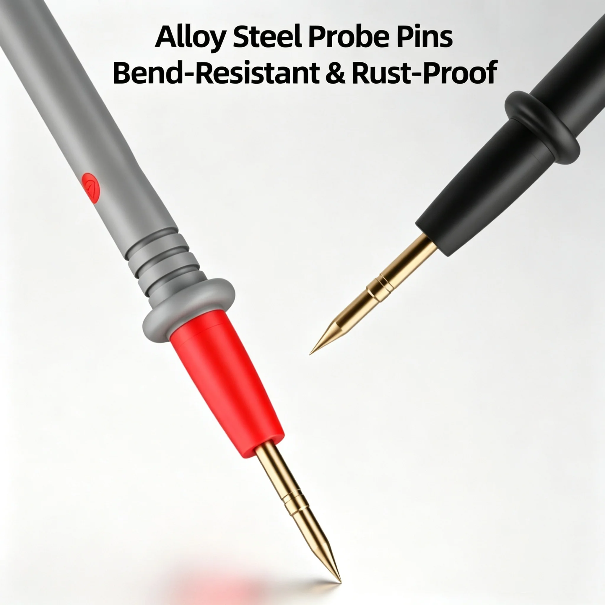 10A 20A Multimeter Test Leads Probes Banana Plug Gold Digital Multimeter Probes Electrical Test Probe for Most Multimeter