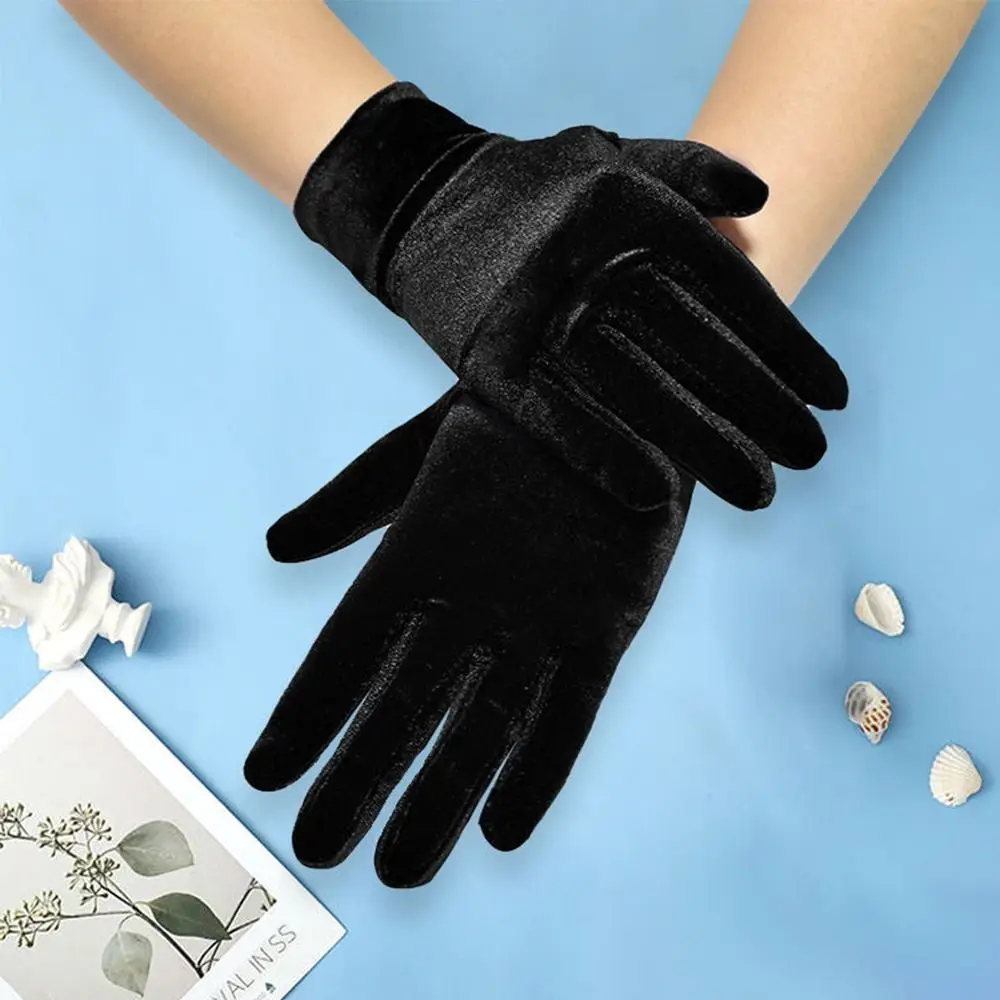 Halloween Thicken Female Autumn Winter Warm Gloves Full Finger Velvet Full Finger Gloves Mittens