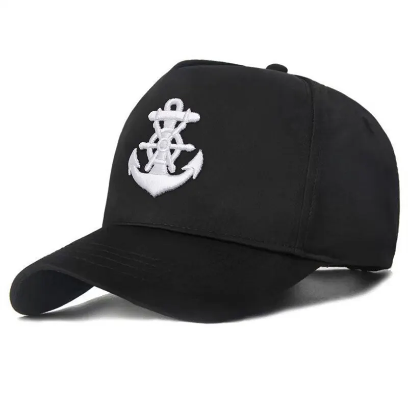 Unisex Ship Anchor Embroidery Baseball Caps Spring and Autumn Outdoor Adjustable Casual Hats Sunscreen Hat