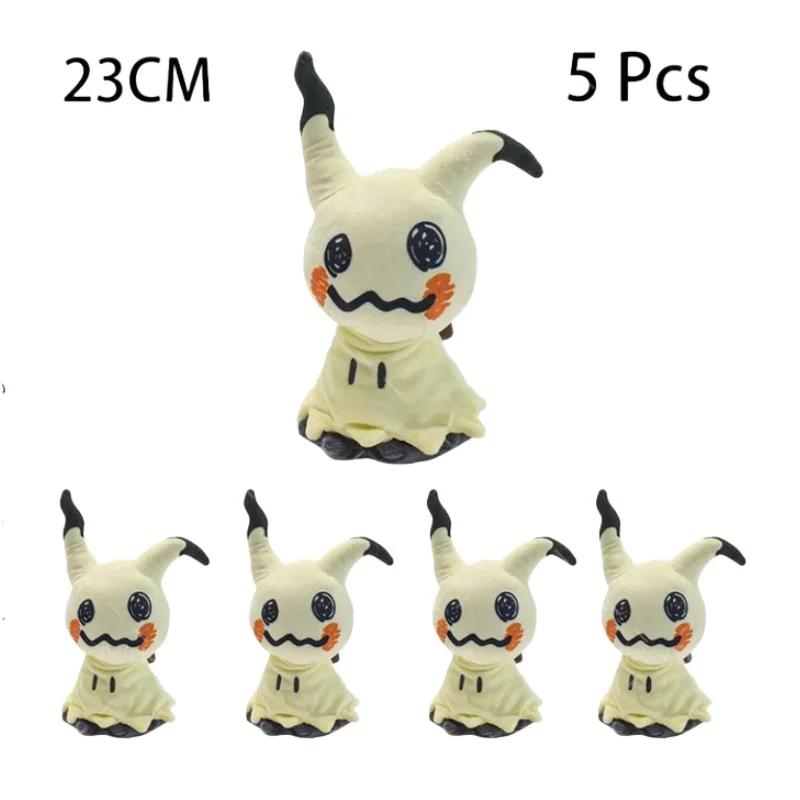 Peluche Pokémon pour enfants, anime, Mimikyu, pouvez-vous arados, Rayquatro, Charizard, Vaporeon, SylLion, cadeau de Noël, 5 piè