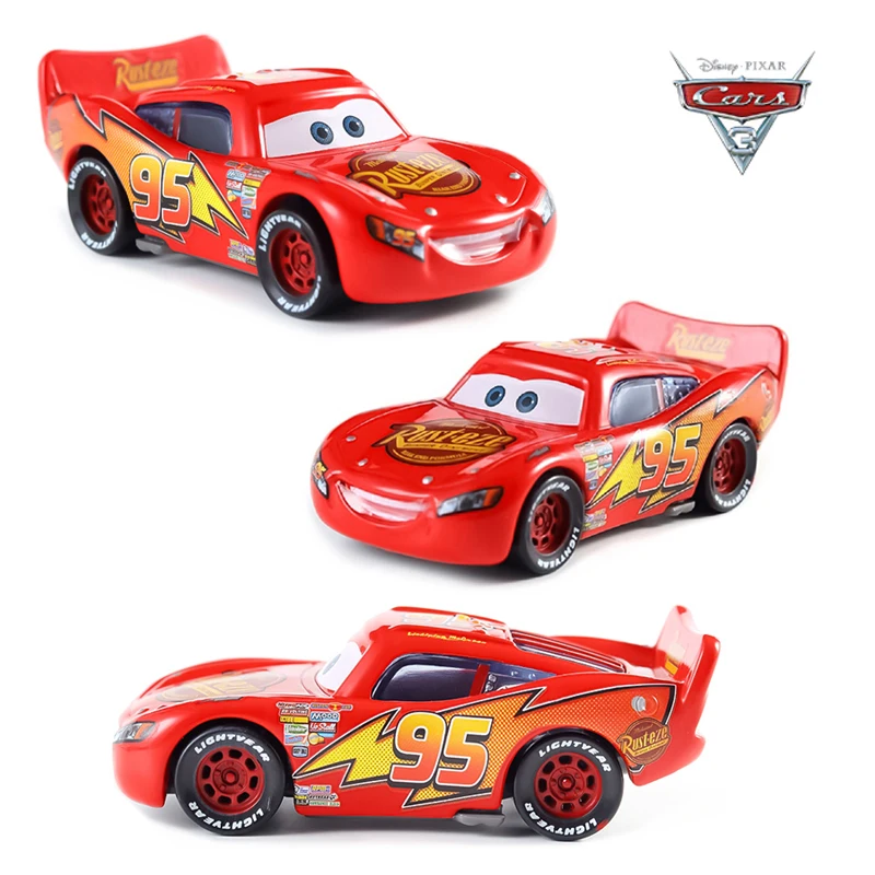 Pixar Cars 3 Piston Cup Racer Lightning McQueen Jackson 95 The Red Generation Metal Alloy Diecast Car Model Children’s Toy Cars