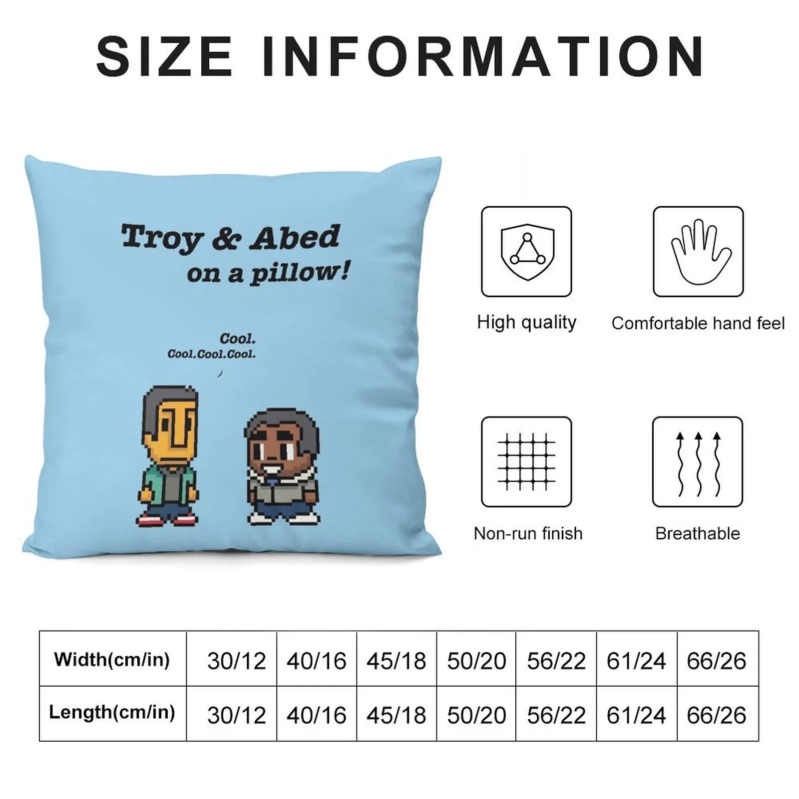 Troy and Abed · Community · TV show Throw Pillow luxury decor christmas ornaments 2025 pillow