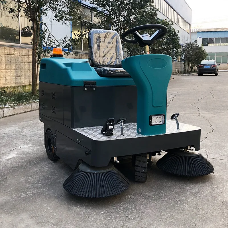 Ride-On Electric Street Sweeper New Condition for Cleaning Community Squares Factory Roads Versatile for Lane Burnishing - view 6