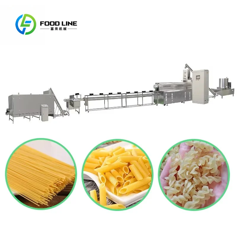 Industrial Pasta Making Extruder Machinery, Custom Automatic Line for Macaroni Mass Production