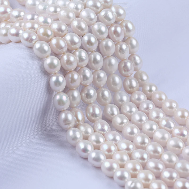 100% Nature FRESHWATER PEARL,11-12 mm AA grade high quality rice shape pearl in strand loose wholesale freshwater pearl