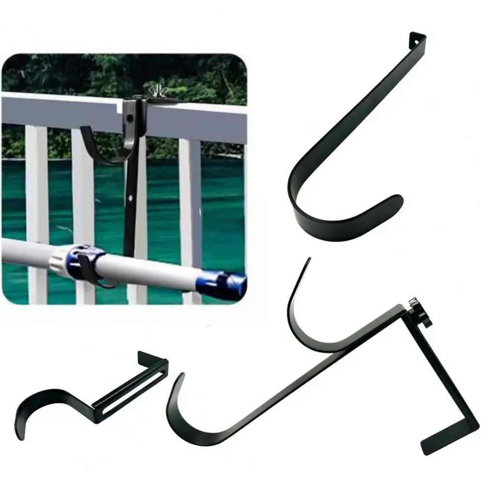 Iron  Multi-use Multi-purpose No Trace Hook Pool Pole Hanger Anti-rust Fence Hook Strong Load-bearing   Home Supplies