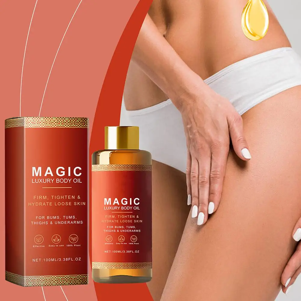 100% Pure Besque Magic Body Oil Voor Armen Borst Dijen En Tums Lichaamsverzorging Hydraterende Huidverzorging Olie 100 ml