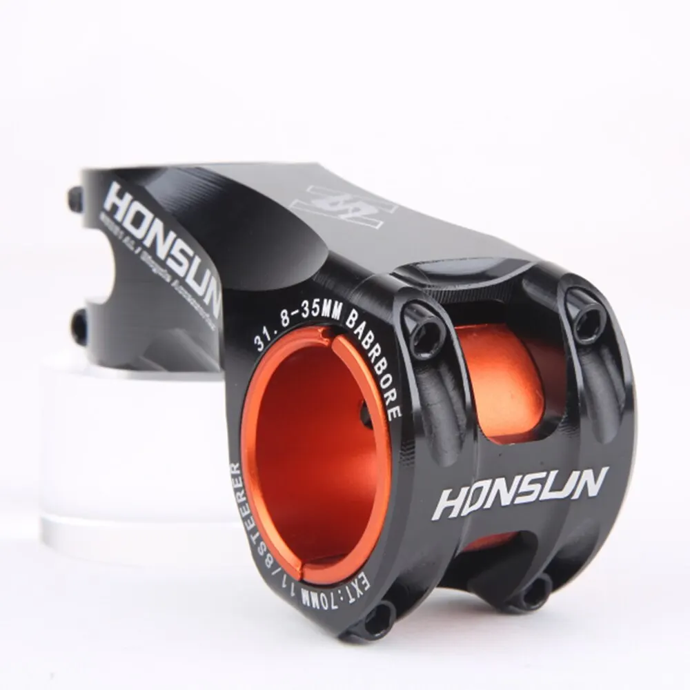 Bicycle Stem Aluminum Alloy -17° 70mm Riser Racing Cycle 35mm / 31.8mm CNC 17 Degree MTB XC Stem