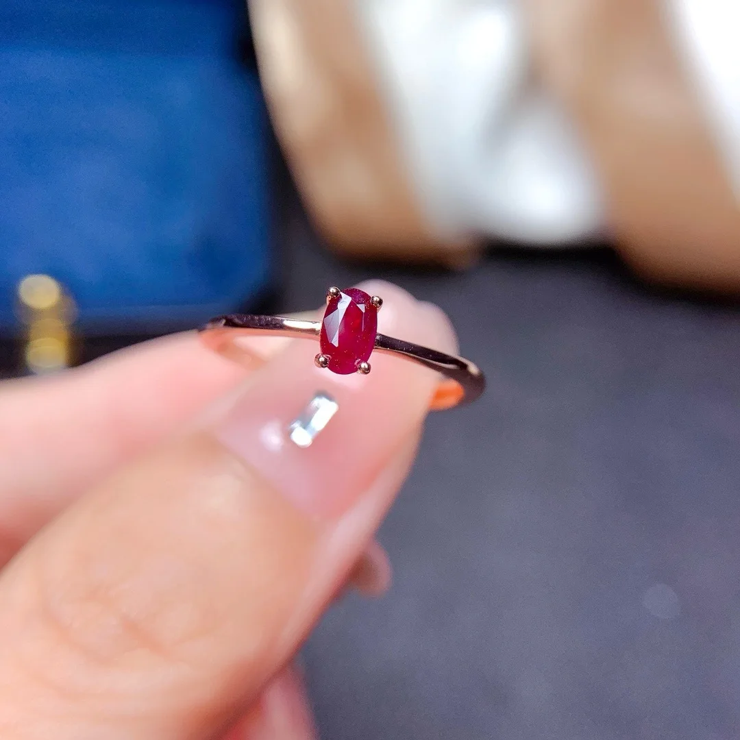 

Classic Style Ruby Ring S925 Silver Elegant Ladies Jewelry Luxurious Fashion Gift Masterfully Designed By Expert Jewelers