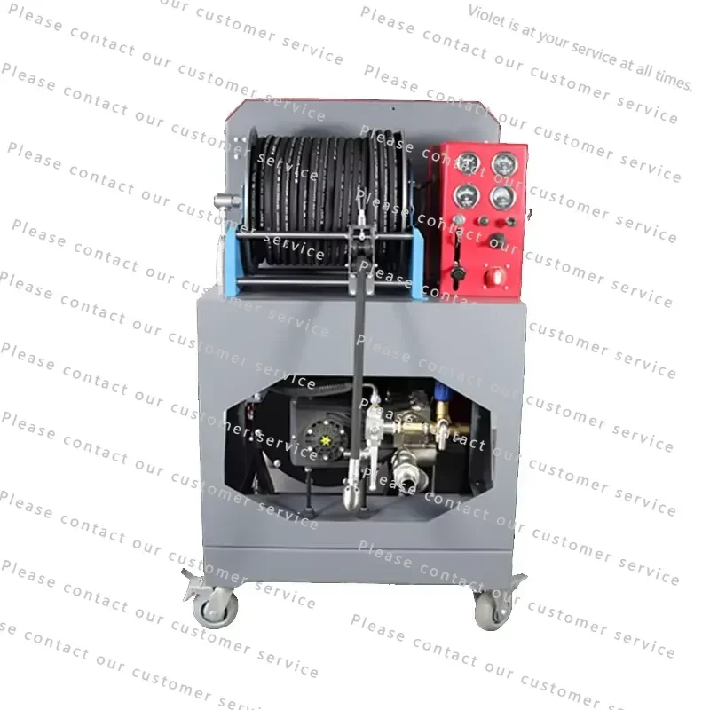 Remote Control 180bar Water Jet Blaster 115LPM Pipeline Cleaning Machine Sewer Drain Pipeline Dredging High Pressure Cleaner