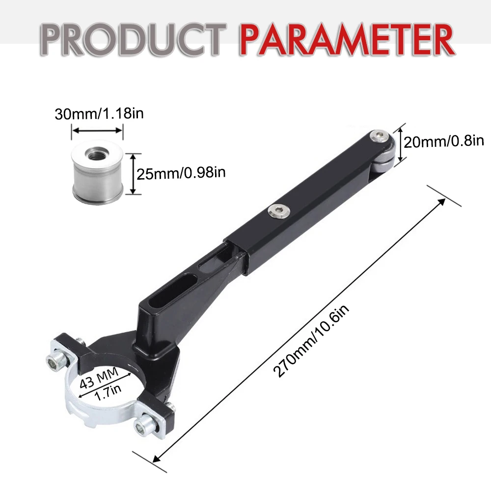 M10/M14 Winkelschleifer Bandschleifer-Adapter für 100/115/125 – Schleifband-Adapter-Set – Winkelschleifer zum Bandschleifer-Konverter – Detail 9