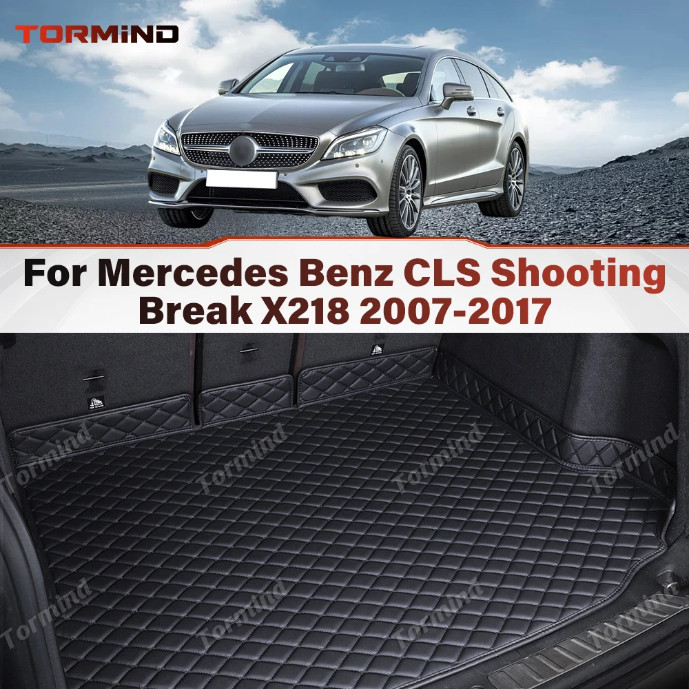Tormind Cargo Mat For Mercedes Benz CLS Shooting Break X218 2007-2017 16 15 3D Car Trunk Mat Waterproof Protection Accessories